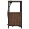 vidaXL Nattbordskap 2 pcs Brun Eik 40 x 31 x 60 cm Konstruert tre
