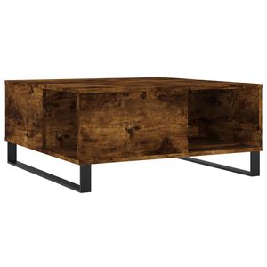 vidaXL Salongbord r&oslash;kt eik 80x80x36,5 cm konstruert tre