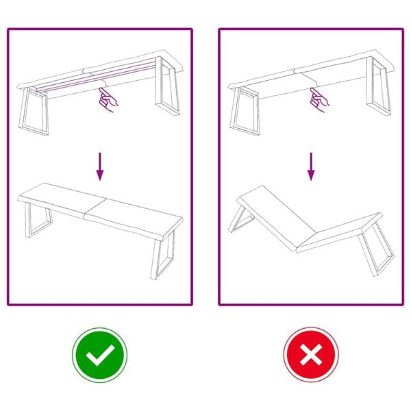 vidaXL Bordplate m&oslash;rkebrun 140x40x(2-6) cm behandlet heltre eik