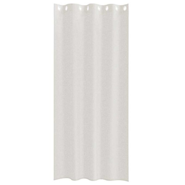 vidaXL Voile Gardin med gardiner 2 pcs Krem 245 x 140 cm Polyester