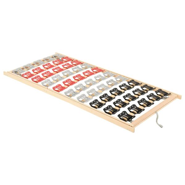 vidaXL Sengebunn med 12 lameller justerbar hode- og fotdel 70x200 cm