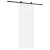 vidaXL Skyved&oslash;r ORKDAL 93 x 232 cm Konstruert tre Hvit og svart