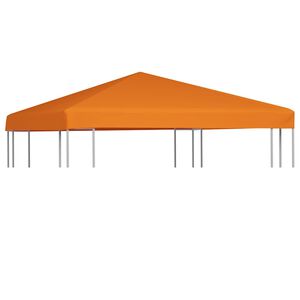 vidaXL Toppduk til paviljong 310 g/m&sup2; 3x3 m oransje