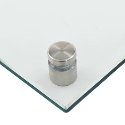 vidaXL Kjøkkenplate gjennomsiktig 70x50 cm herdet glass