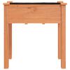 vidaXL Plantekasse med foring brun 71x37x76 cm heltre gran