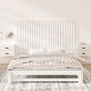 vidaXL Veggmontert sengegavl hvit 159,5x3x90 cm heltre furu