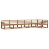 vidaXL Utend&oslash;rs sofa-sett 6 pcs Naturlig Solid akasietre