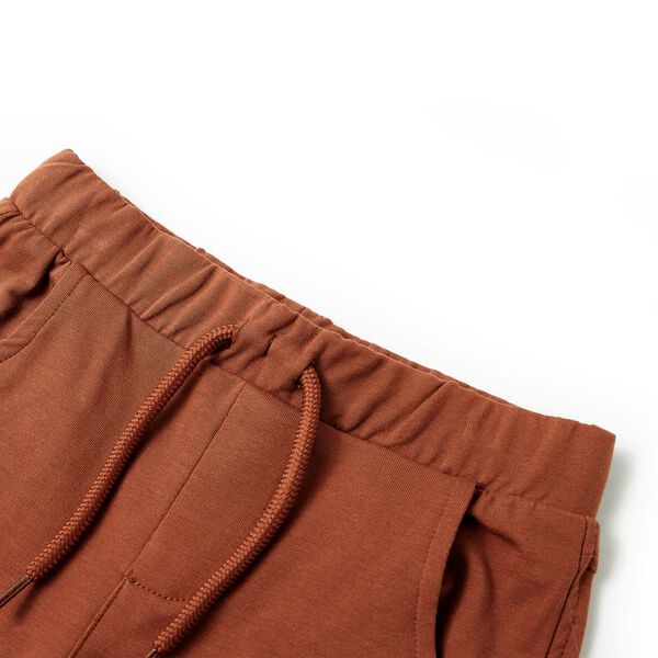 Barneshorts med snor brun 128