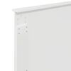 vidaXL Hodegavl med hodegjerde Glanset Hvit 75 cm Konstruert tre