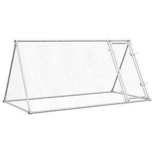 vidaXL Kyllingbur s&oslash;lv 200x105x91 cm galvanisert st&aring;l