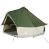 vidaXL Tipi-telt for camping 8 personer gr&oslash;nn vanntett