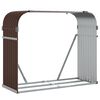 vidaXL Vedholder brun 120x45x100 cm galvanisert st&aring;l