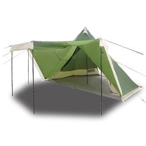 vidaXL Tipi-telt for camping 8 personer gr&oslash;nn vanntett
