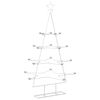 vidaXL Metall juletre med holder KUOPIO 140 cm St&aring;l Hvit