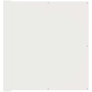 vidaXL Balkong Skjerm Hvit 110 x 200 cm Oxford Stoff