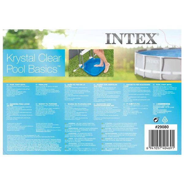 Intex Fotbad for basseng 11,5 L 56x46x9 cm bl&aring;
