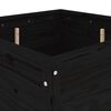 vidaXL Hageplantekasse svart 82,5x82,5x78 cm heltre furu