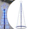 vidaXL LED Juletre 200 LEDs Bl&aring; 180 cm