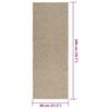 vidaXL Teppe ZIZUR beige 80x200 cm jute-utseende innend&oslash;rs og utend&oslash;rs