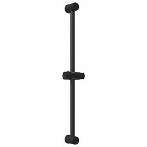vidaXL Dusjhodeholder Svart 70 cm Rustfritt st&aring;l