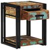 vidaXL Nattbordskap Flerfarget 40 x 40 x 50 cm Massiv Reclaim Tre