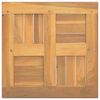 vidaXL Firkantet bordplate 40x40x2,5 cm heltre teak