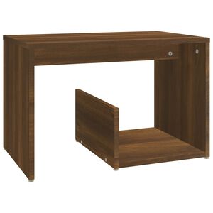 vidaXL Sidebord brun eik 59x36x38 cm konstruert tre