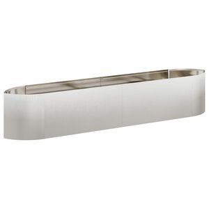 vidaXL Hevet Hagebed Rustfritt st&aring;l 220 x 40 x 40 cm St&aring;l