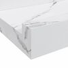 vidaXL Vegghylle 2 pcs Hvit marmor 40 x 9 x 3 cm Konstruert tre