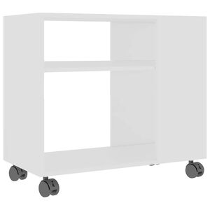 vidaXL Sidebord hvit 70x35x55 cm konstruert tre