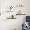 vidaXL Vegghyller 4 stk artisan eik 40x20x1,5 cm konstruert tre
