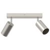 vidaXL Takspot med s&oslash;kelys Nikkel 26 x 6 x 16 cm Metall