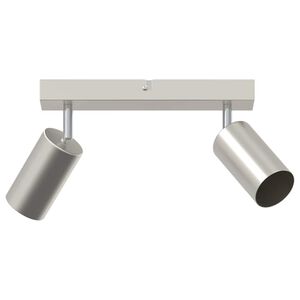 vidaXL Takspot med s&oslash;kelys Nikkel 26 x 6 x 16 cm Metall