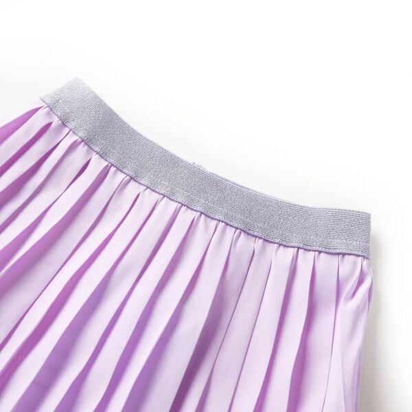 Plissert skjørt for barn lilla 140
