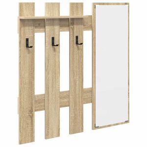 vidaXL Vegghengt kleshenger Veggmontert Sonoma eik 100 x 10 x 100 cm
