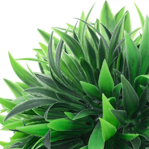 vidaXL Kunstige buksbomballer med LED-lys 2 stk grønn 20 cm