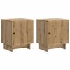 vidaXL Nattbordskap 2 pcs Artisan eik 43 x 34,5 x 50 cm Konstruert tre