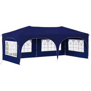 vidaXL Pop-up Festtelt 575 x 288 x 245 cm Bl&aring; Oxford Stoff