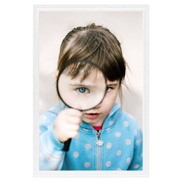 vidaXL Fotorammekollasje for bord 5 stk hvit 21x29,7 cm MDF