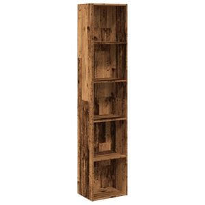 vidaXL Bokhylle gammelt tre 40x30x189 cm konstruert tre
