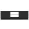 vidaXL TV-benk med LED-lys svart 120x30x36 cm