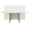 vidaXL Salongbord sonoma eik og hvit 111,5x50x33 cm konstruert tre