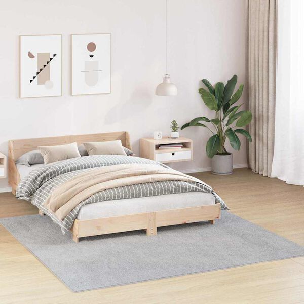 vidaXL Anti-sklisikker Shaggy Teppe Gr&aring; 200 x 200 cm PP