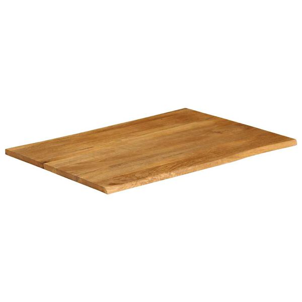 vidaXL Bordplate 100x80x3,8 cm naturlig kant heltre mango