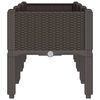 vidaXL Plantekasse med ben brun 120x40x42 cm PP