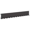 vidaXL Gjerdekant 10 stk. 102 x 15 x 4 cm St&aring;l Svart