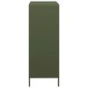 vidaXL Highboard olivengrønn 39x35x103,5 cm stål