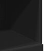 vidaXL Hylle svart 80x42,5x124 cm konstruert tre