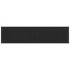 vidaXL Vinduskarmer Svart med trestruktur 80 x 25 x 4,5 cm PVC