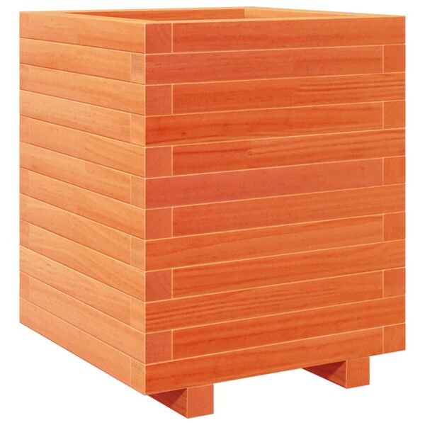 vidaXL Plantekasse voksbrun 40x40x49,5 cm heltre furu